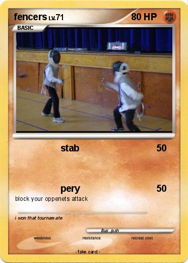 Pokemon fencers
