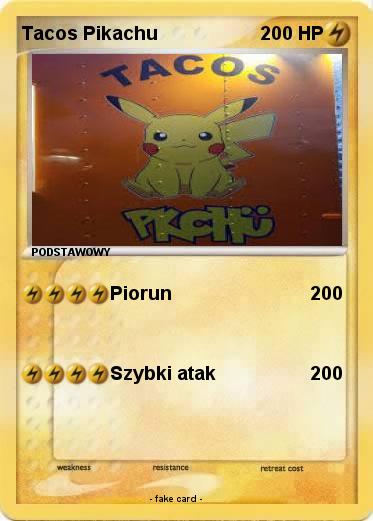 Pokemon Tacos Pikachu
