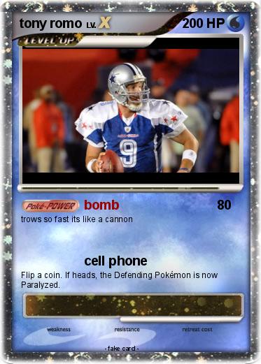 Pokemon tony romo