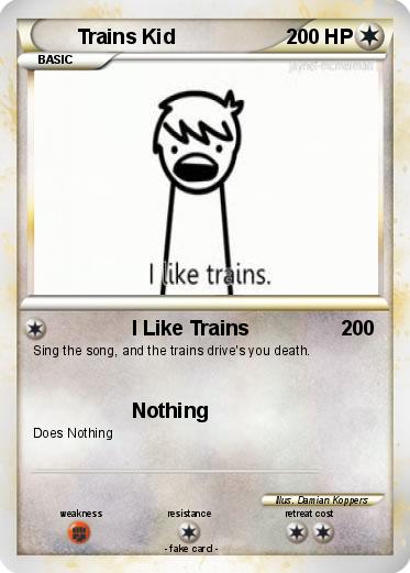 Pokemon Trains Kid
