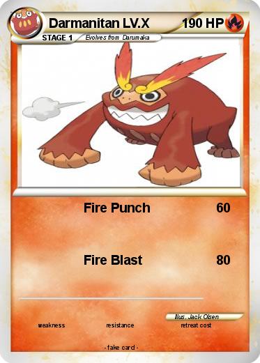 Pokemon Darmanitan LV.X
