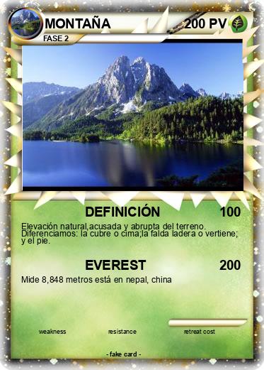 Pokemon MONTAÑA