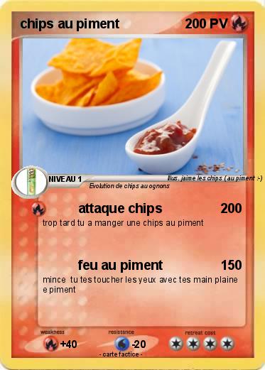 Pokemon chips au piment
