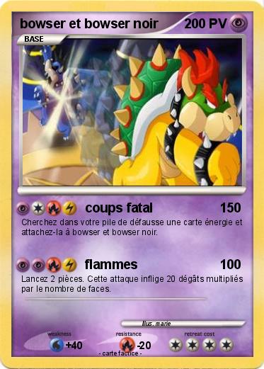 Pokemon bowser et bowser noir