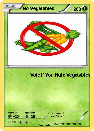 Pokemon No Vegetables