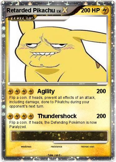 Pokemon Retarded Pikachu