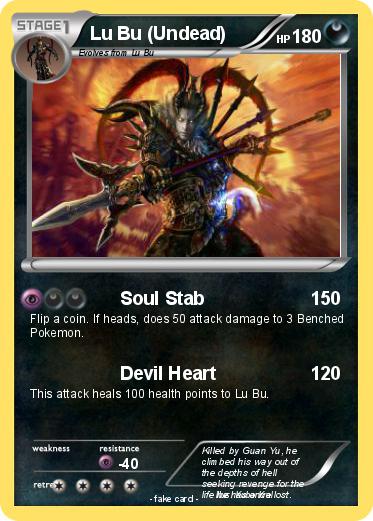 Pokemon Lu Bu (Undead)