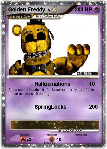 Pokemon Golden Freddy
