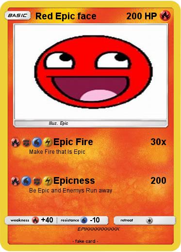 Pokemon Red Epic face