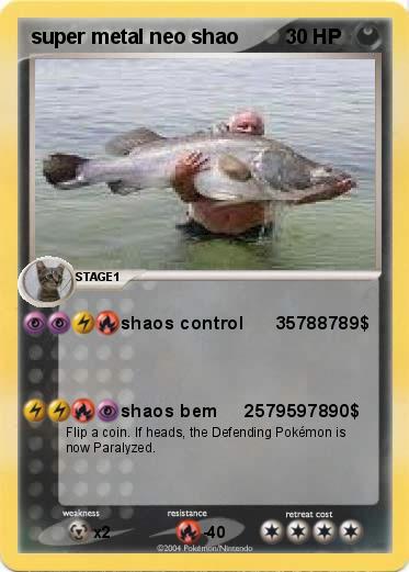 Pokemon super metal neo shao 