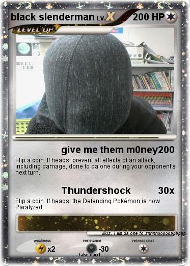 Pokemon black slenderman