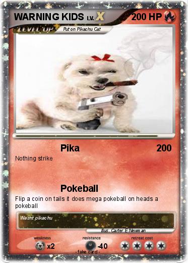 Pokemon WARNING KIDS