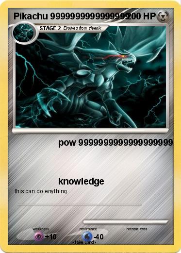 Pokemon Pikachu 9999999999999999