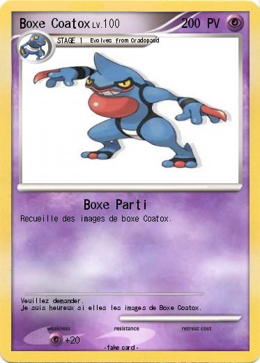 Pokemon Boxe Coatox