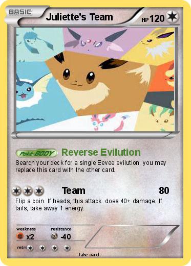 Pokemon Juliette's Team