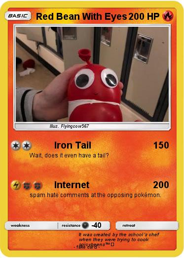 Pokemon Red Bean With Eyes