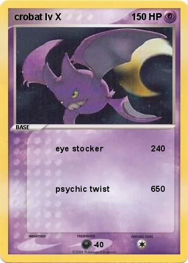 Pokemon crobat lv X