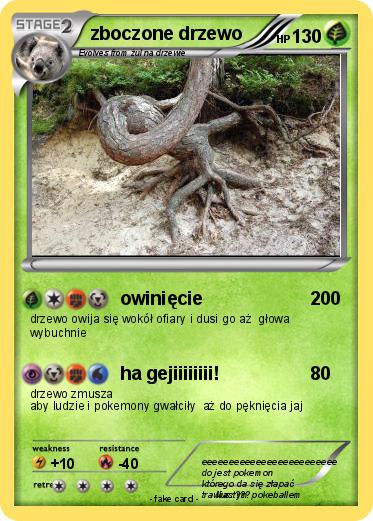 Pokemon zboczone drzewo