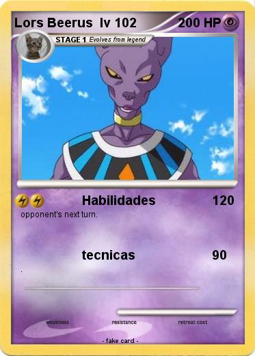 Pokemon Lors Beerus  lv 102