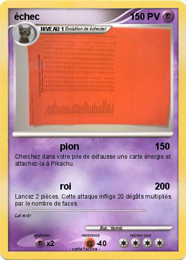 Pokemon échec