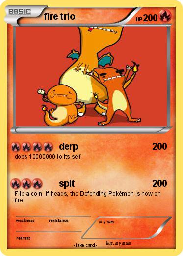 Pokemon fire trio