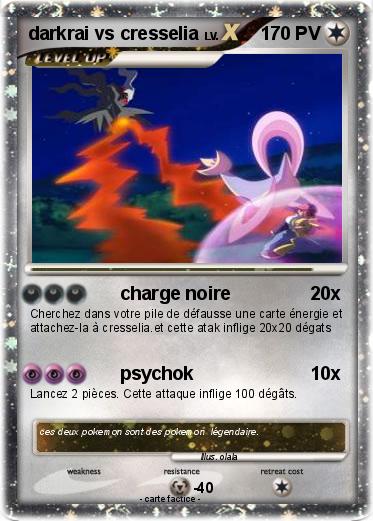 Pokemon darkrai vs cresselia