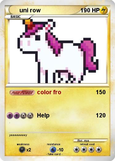Pokemon uni row