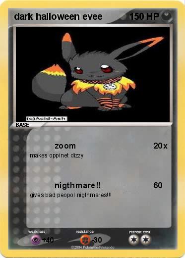 Pokemon dark halloween evee