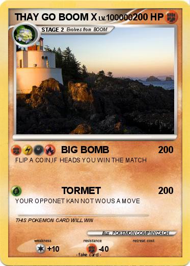 Pokemon THAY GO BOOM X