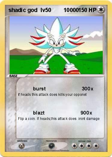 Pokemon shadic god  lv50        10000