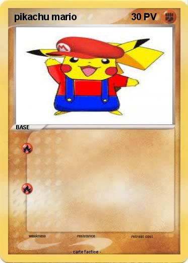 Pokemon pikachu mario