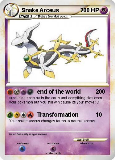 Pokemon Snake Arceus