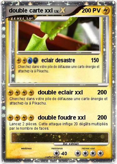 Pokemon double carte xxl