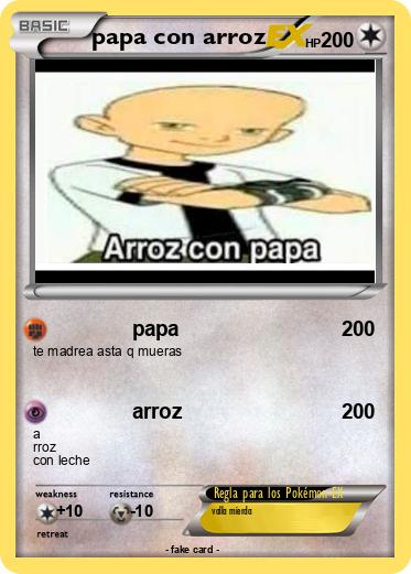 Pokemon papa con arroz