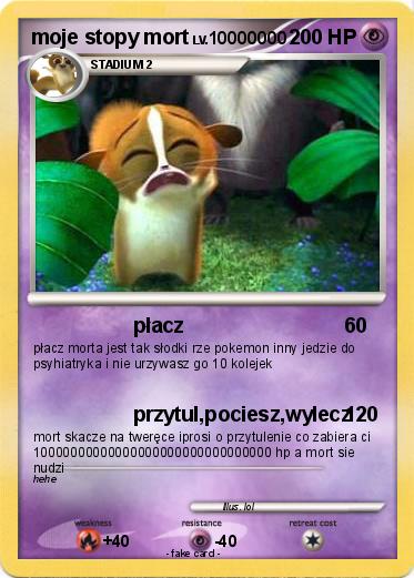 Pokemon moje stopy mort