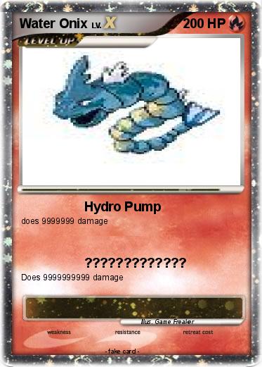 Pokemon Water Onix