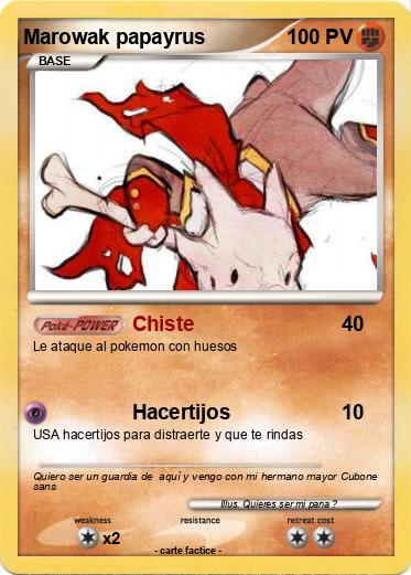 Pokemon Marowak papayrus