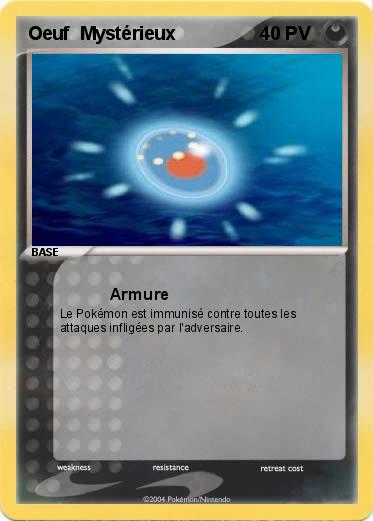 Pokemon Oeuf  Mystérieux