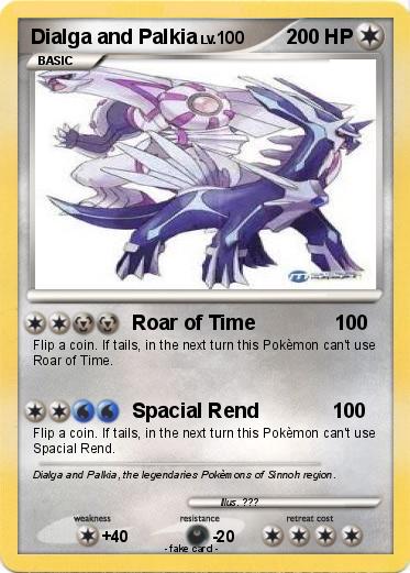 Pokemon Dialga and Palkia