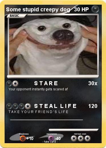 Pokemon Some stupid creepy dog