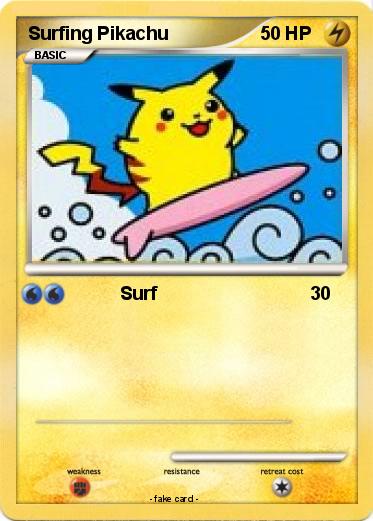 Pokemon Surfing Pikachu
