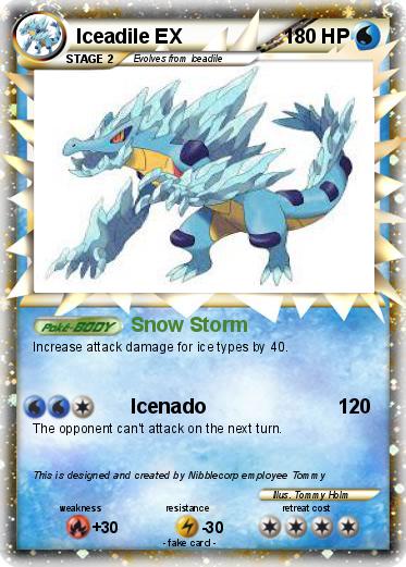 Pokemon Iceadile EX