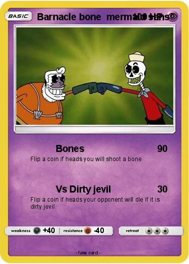 Pokemon Barnacle bone  mermaid sans