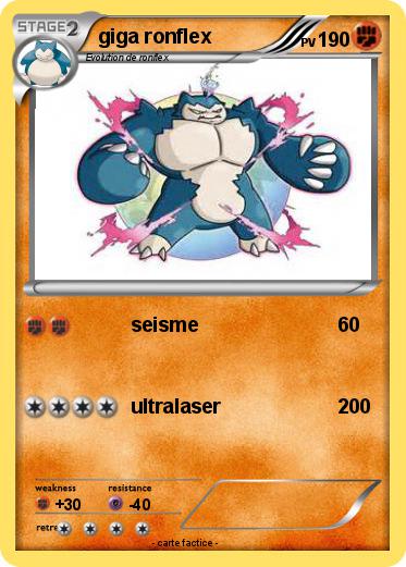 Pokemon giga ronflex