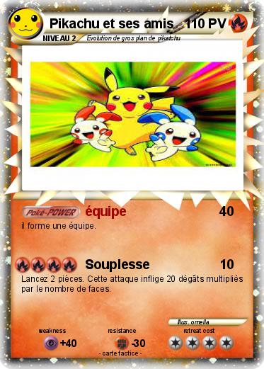 Pokemon gros plan de pikatchu