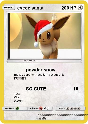 Pokemon eveee santa