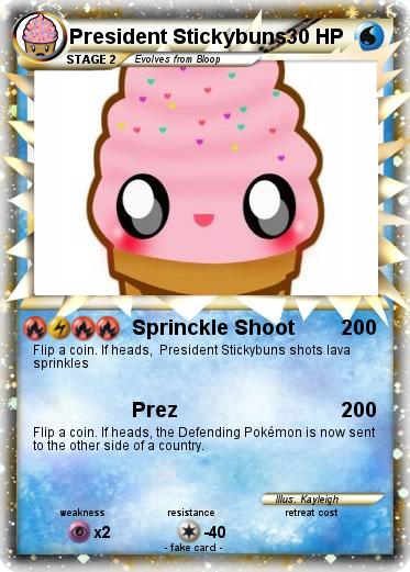 Pokemon President Stickybuns