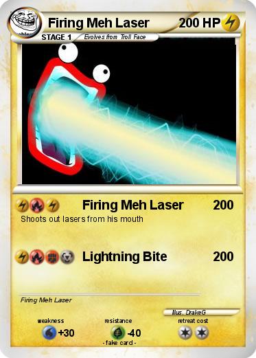 Pokemon Firing Meh Laser