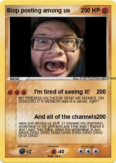 Pokemon Stop posting among us