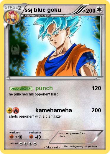 Pokemon ssj blue goku